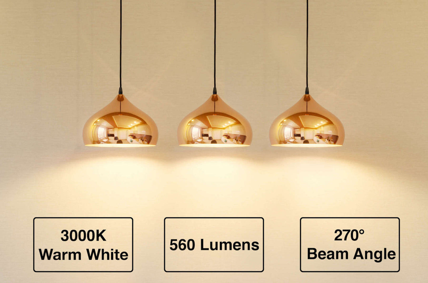 Ampoule Metrix LED E27 7W 560 lumens blanc chaud