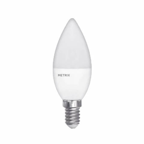 Metrix Ampoule LED E14 5W 400 Lumen Bougie Blanc Chaud (10 pièces)